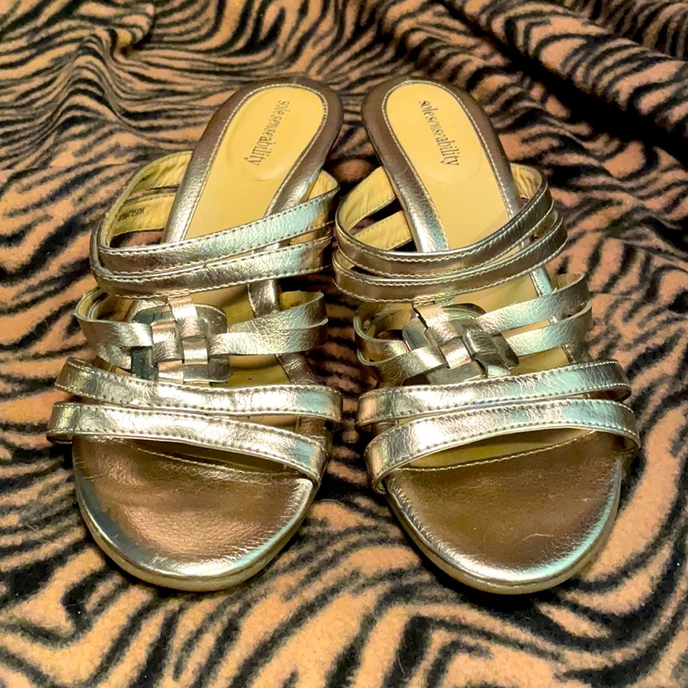 Silver/Bronze Sandals